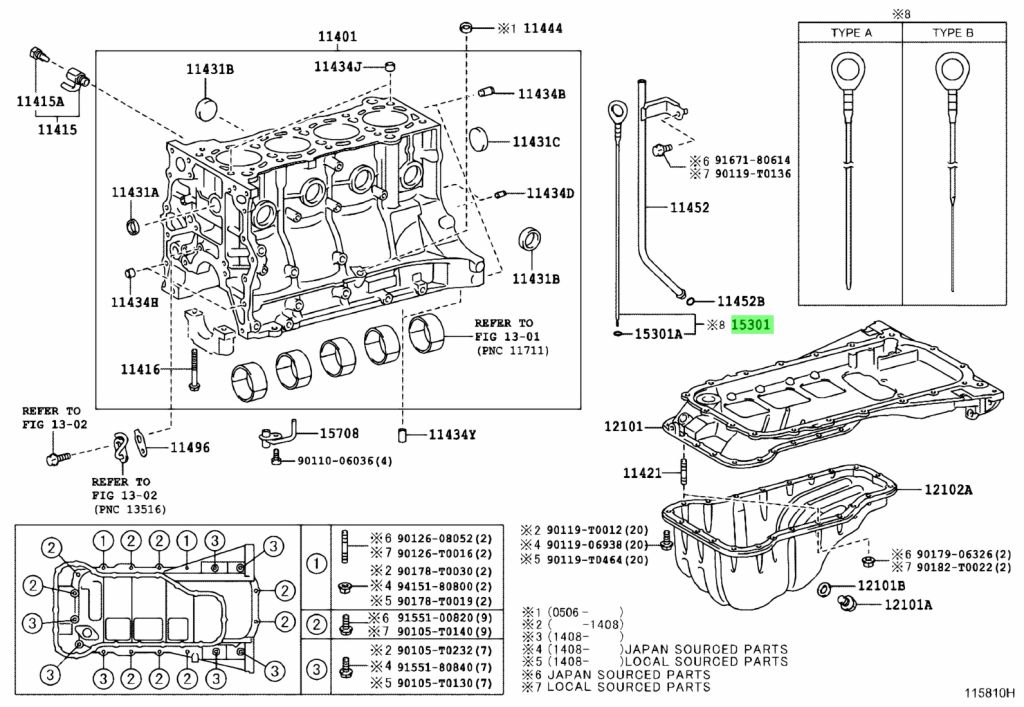 Buy Genuine Toyota 153010C010 (15301-0C010) Gage Sub-Assy, Oil Level ...