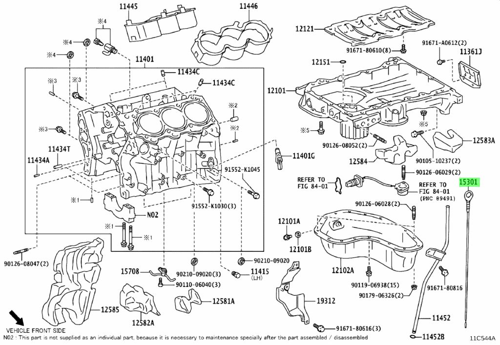 Buy Genuine Toyota 1530131150 (15301-31150) Gage Sub-Assy, Oil Level ...