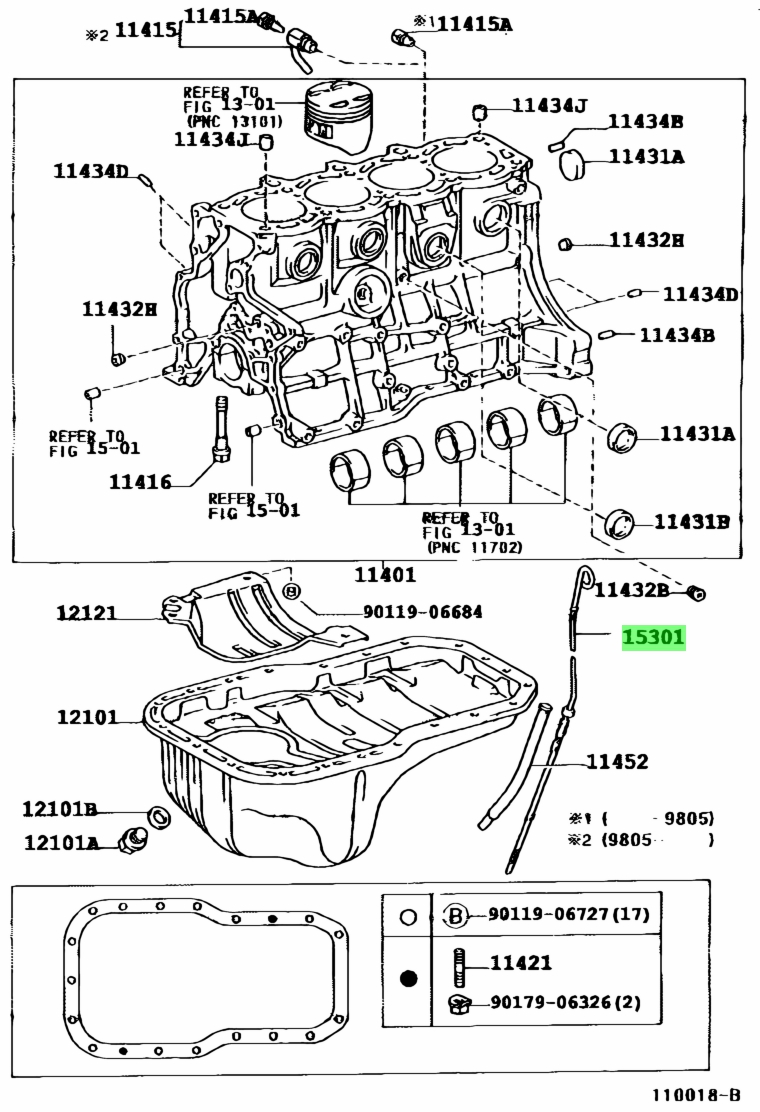 Buy Genuine Toyota 1530188462 (15301-88462) Gage Sub-Assy, Oil Level ...