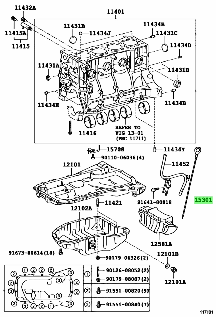 Buy Genuine Toyota 15301E0A70 (15301-E0A70) Gage Sub-Assy, Oil Level ...