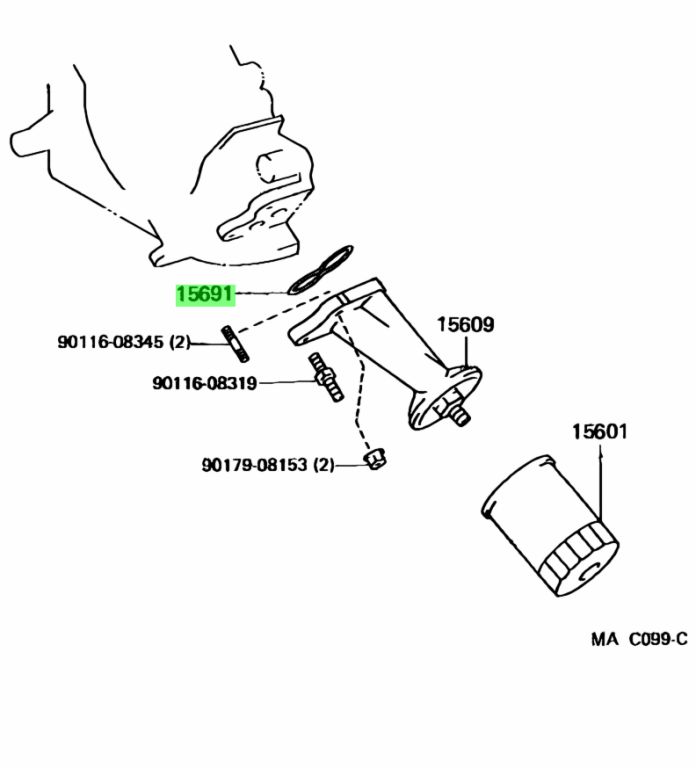 Купить Toyota 1569250020 (15692-50020) Прокладка. Цены, быстрая ...