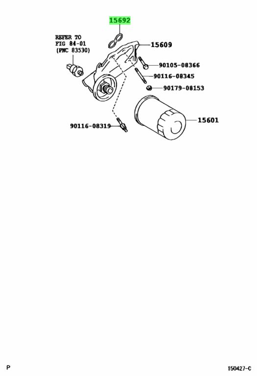 Купить Toyota 1569250020 (15692-50020) Прокладка. Цены, быстрая ...