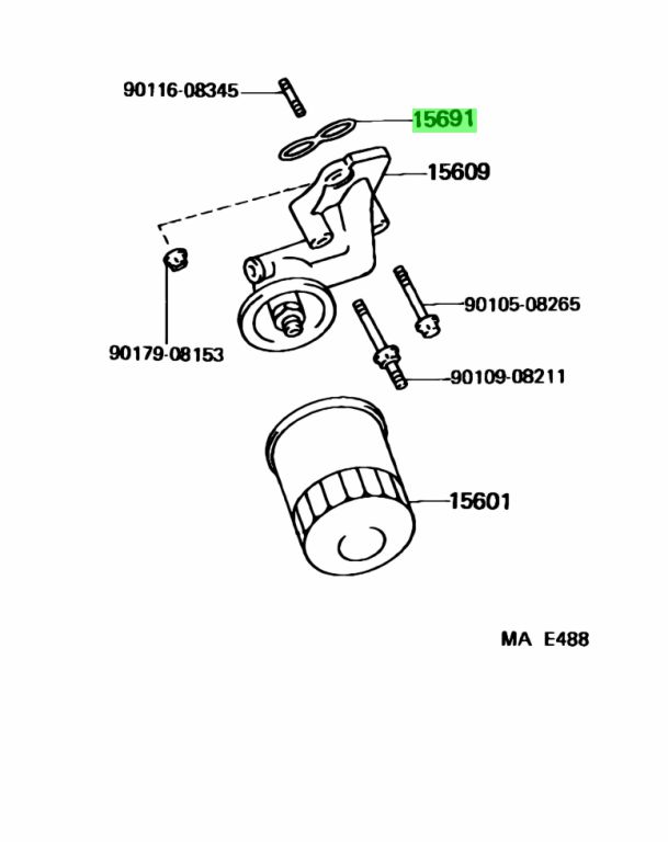 Купить Toyota 1569250020 (15692-50020) Прокладка. Цены, быстрая ...