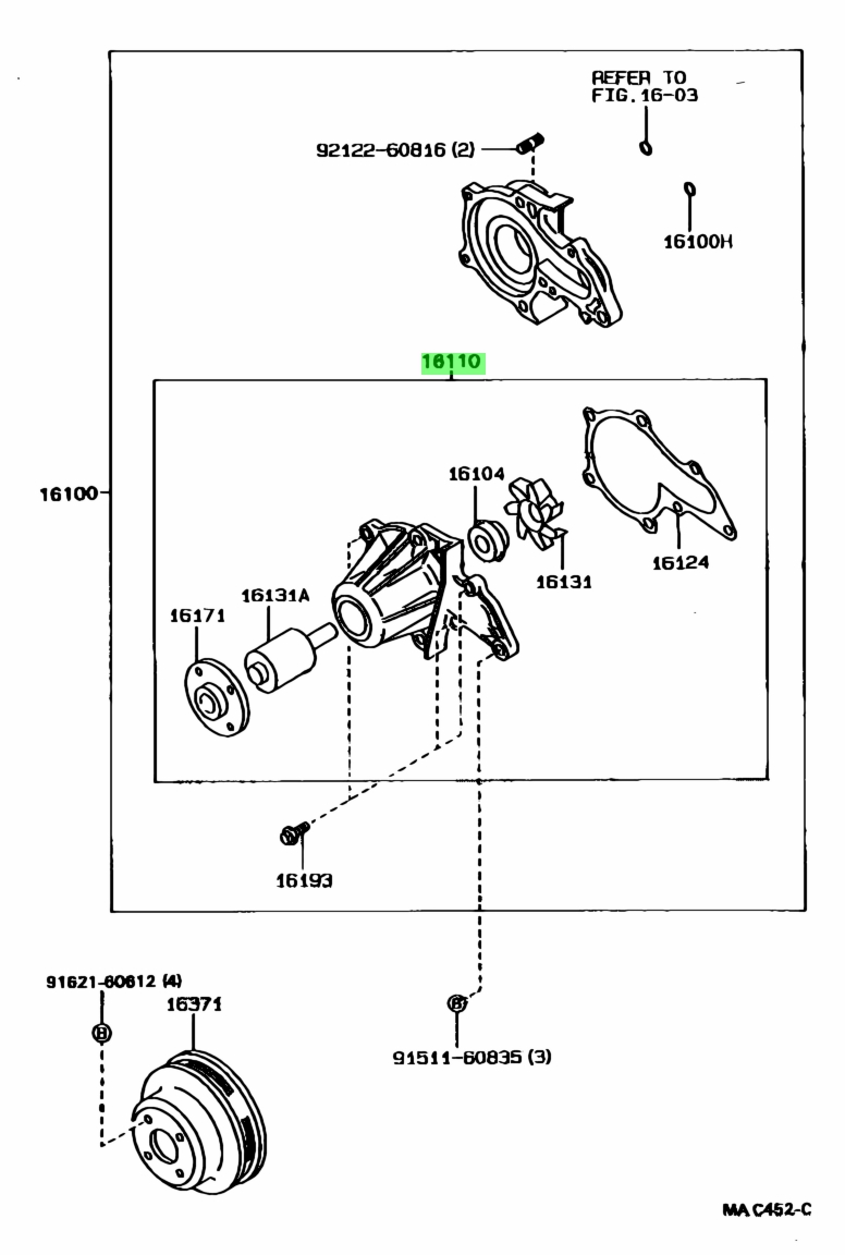 Toyota16110-19075(1611019075)