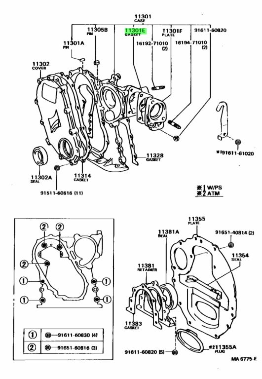 Genuine Toyota 1611971010 - GASKET, THERMOSTAT GUIDE