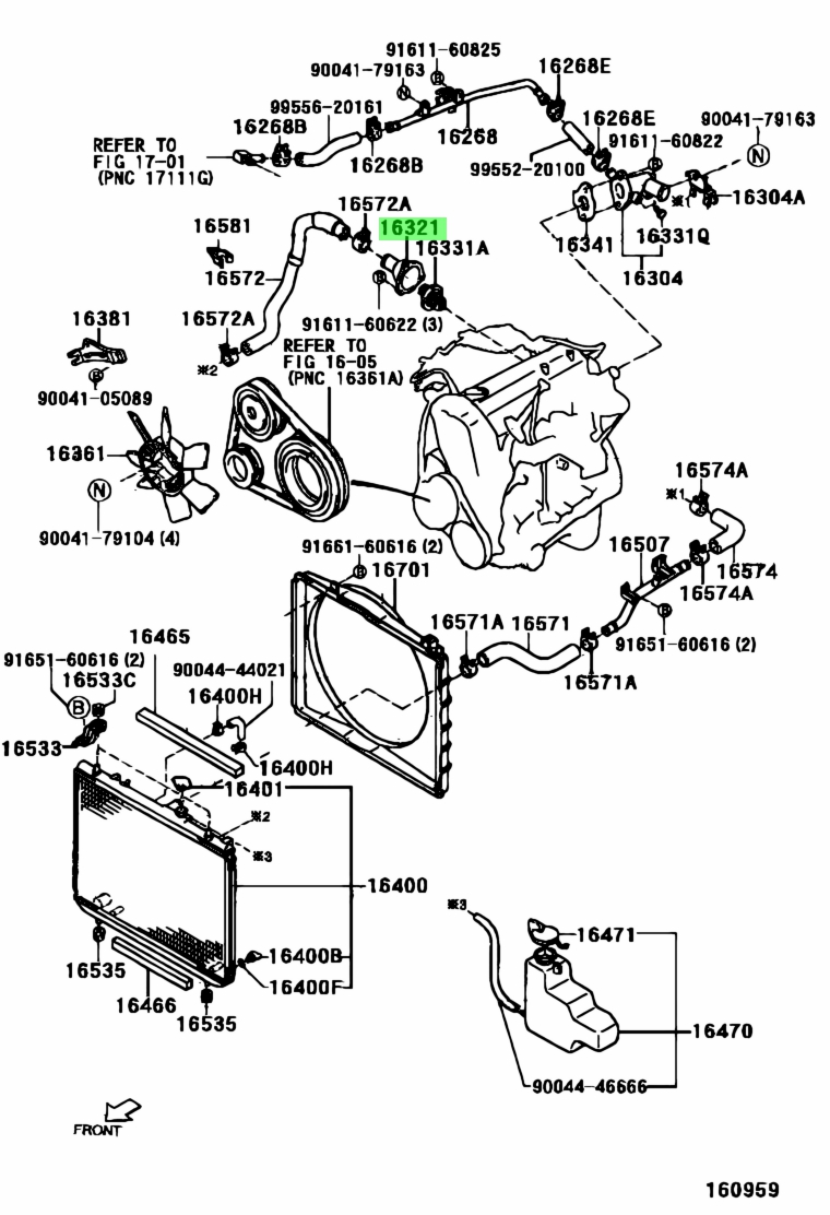 Buy Genuine Toyota 1632187102 (16321-87102) Inlet, Water for