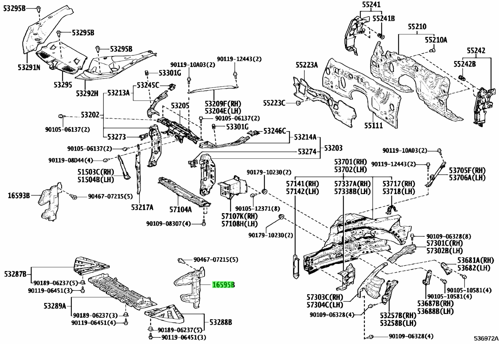 Buy Genuine Toyota Guide Radiator Air No Lh Prices Fast Shipping