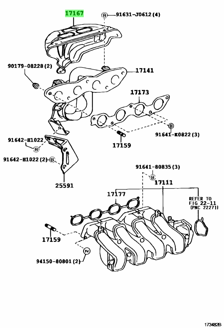 Toyota 17167 28060