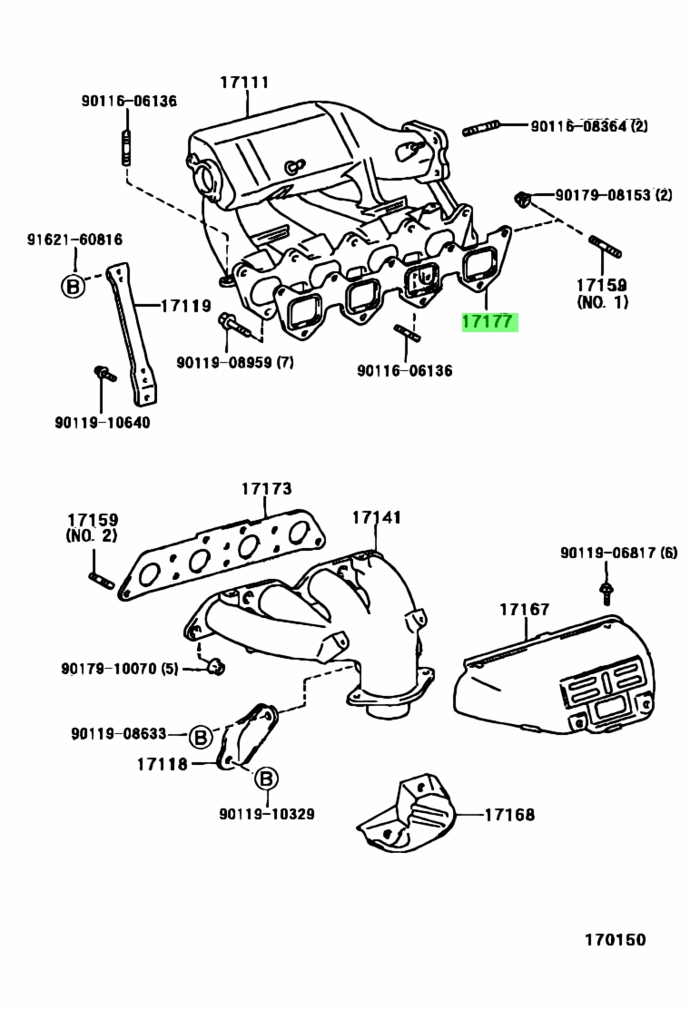 Toyota 17171 22030