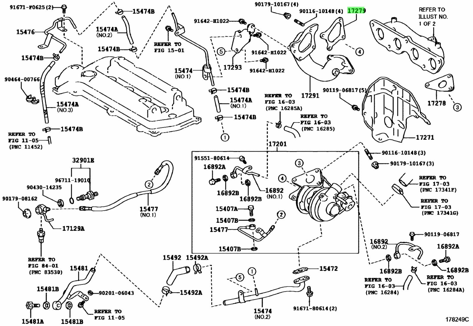 Buy Genuine Toyota 1727921010 (17279-21010) Gasket, Turbine Outlet ...