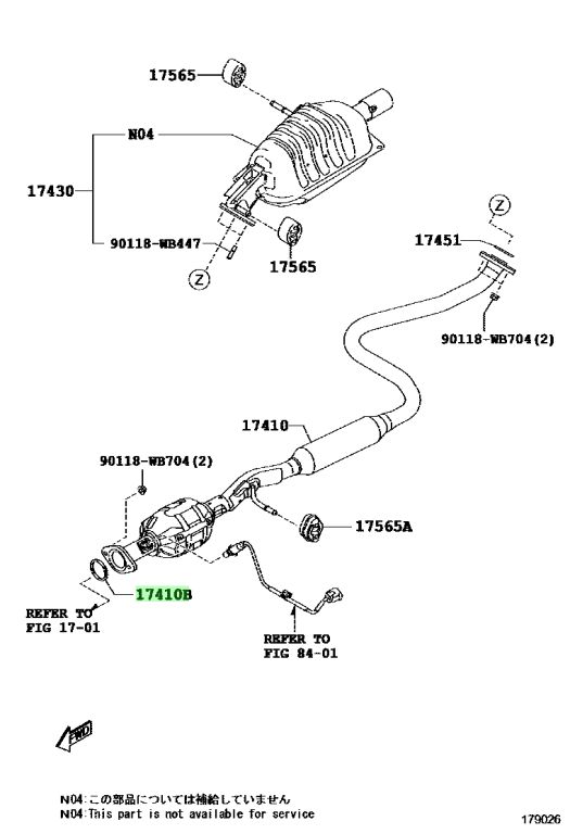 Buy Genuine Toyota 17451WB001 (17451-WB001) Gasket, Exhaust Pipe ...