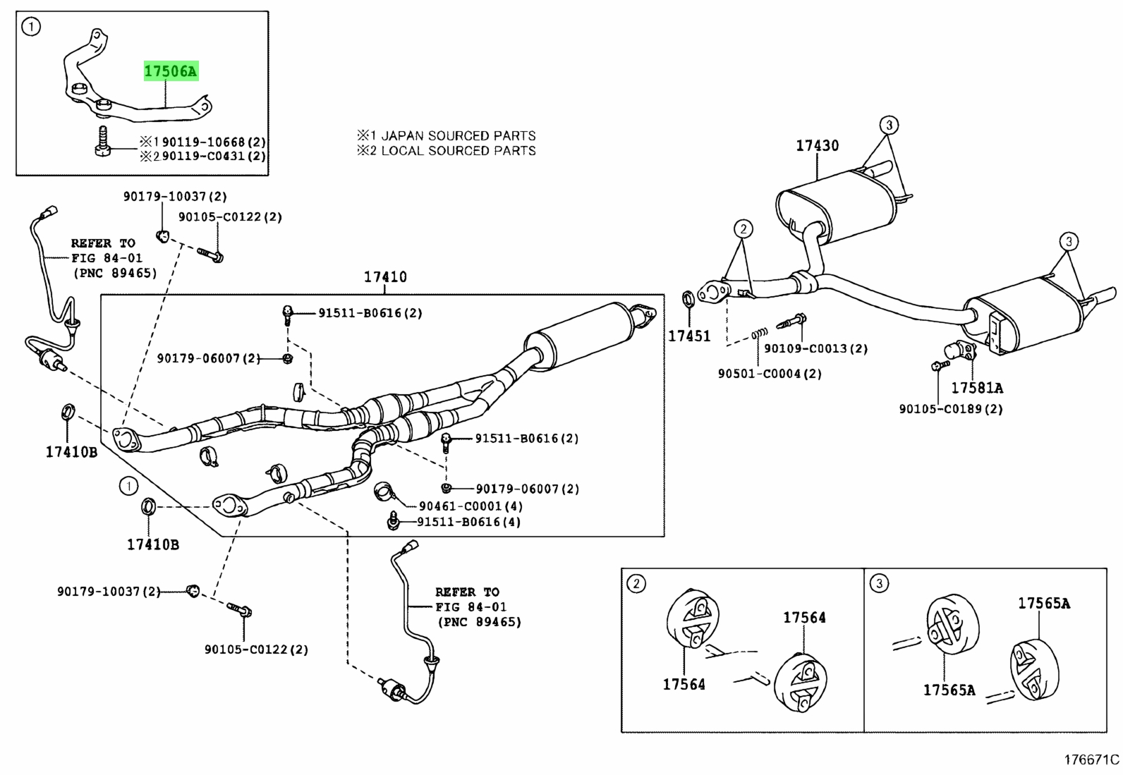 Buy Genuine Toyota 1750631030 (17506-31030) Bracket Sub-Assy, Exhaust ...