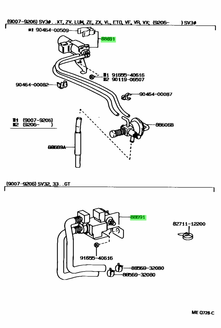 Buy Genuine Toyota 1760074170 (17600-74170) Valve, Magnet (For