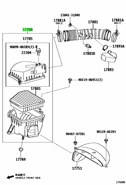 Toyota Cleaner Assy Air