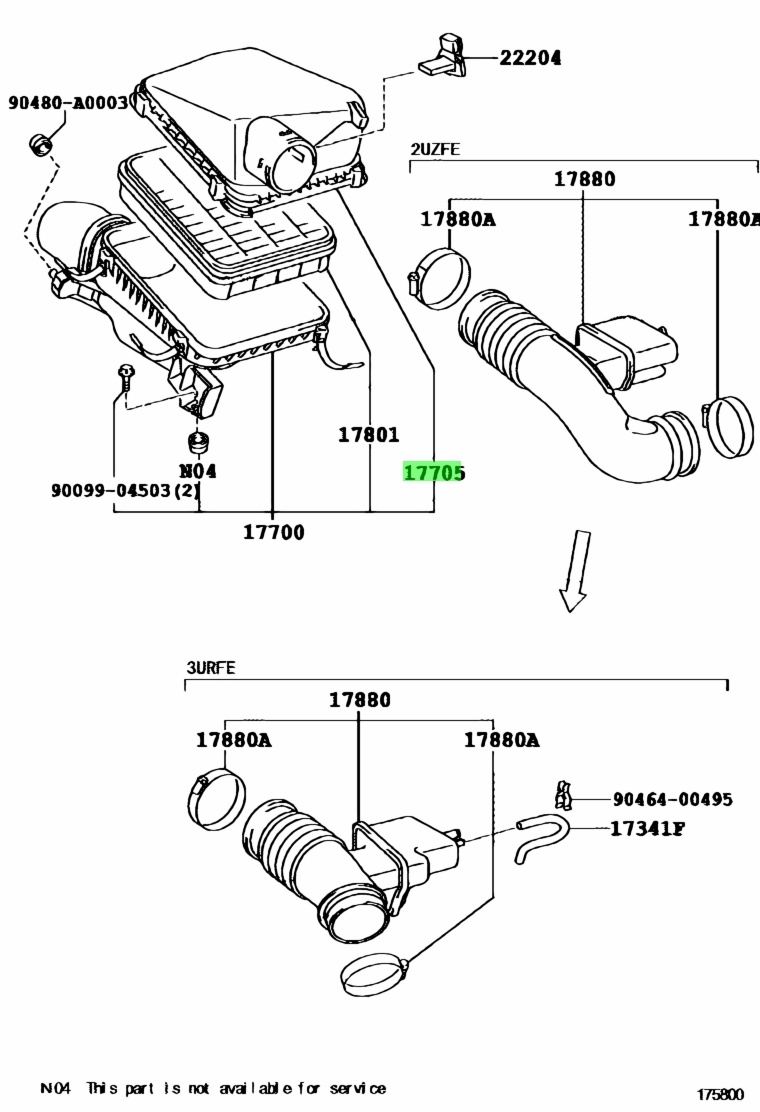 Купить Toyota 177050S010 17705 0S010 Корпус Пластиковый Цены быстрая доставка фотографии