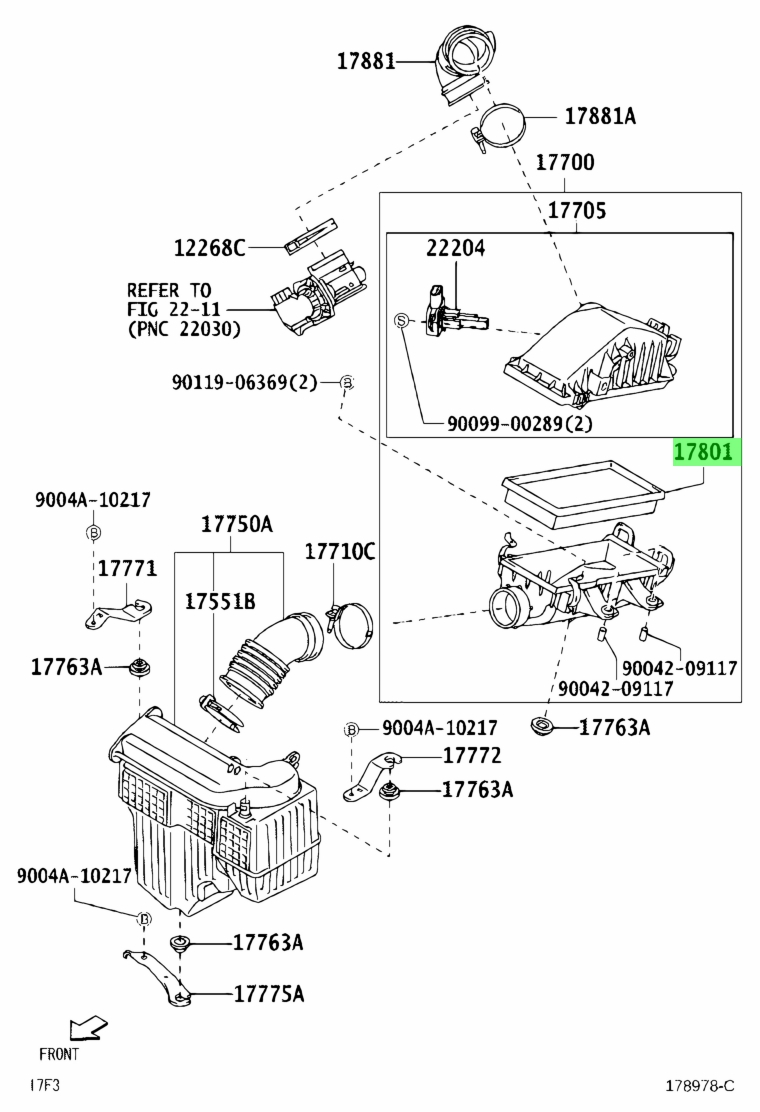 buy-genuine-toyota-17801bz150-17801-bz150-element-sub-assy-air