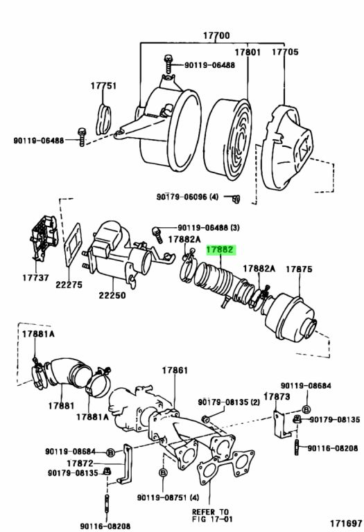 Toyota 22180 54010