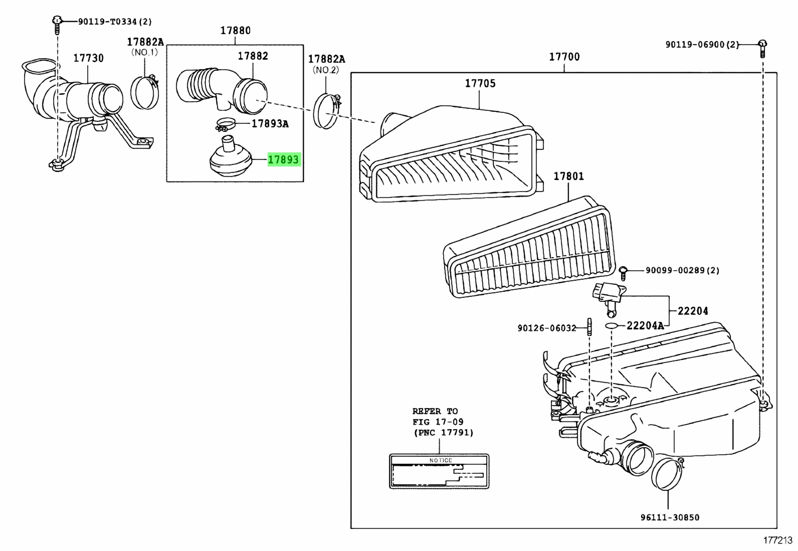 Buy Genuine Toyota 178930P040 (17893-0P040) Resonator, Intake Air 