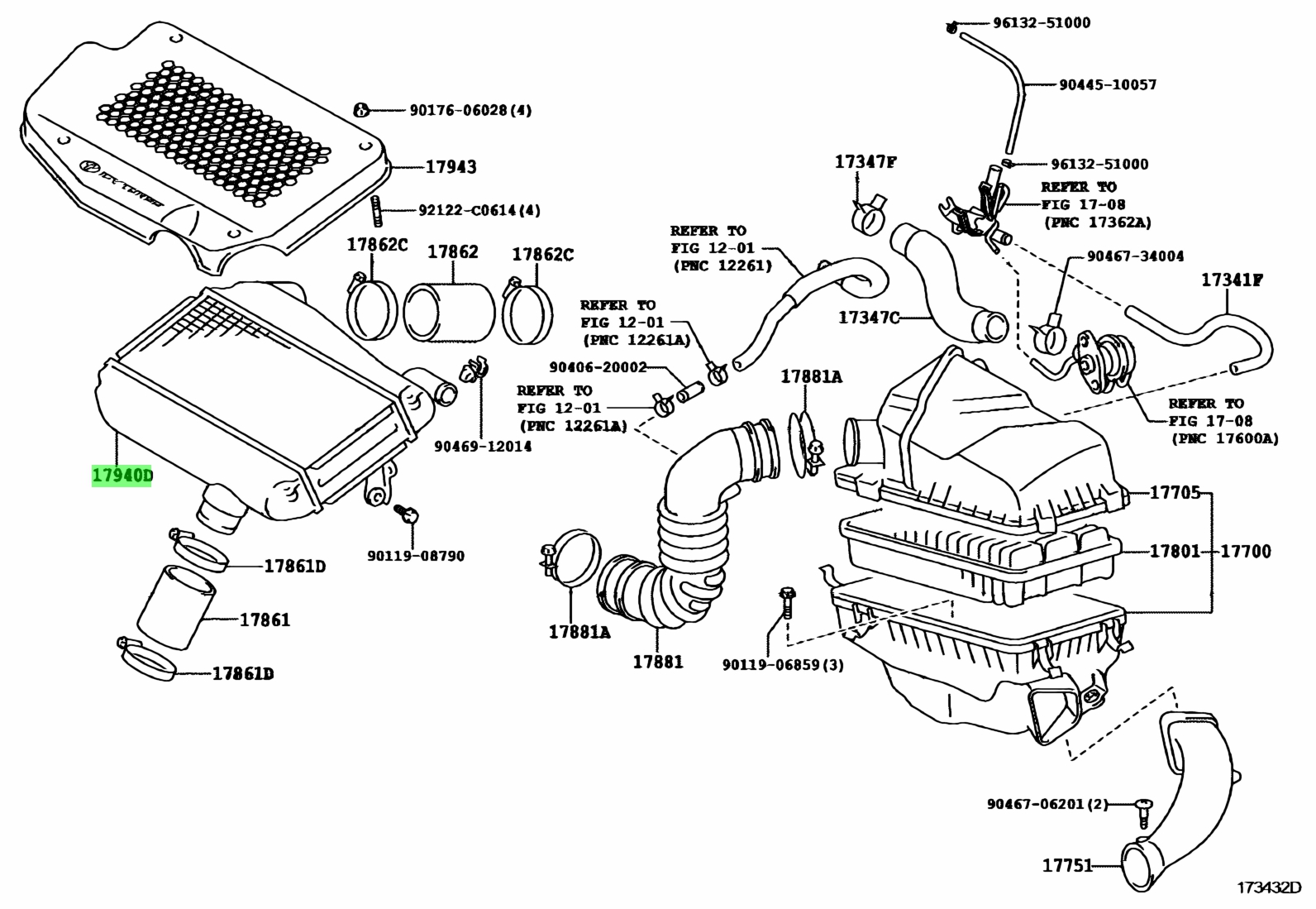 Buy Genuine Toyota 1794088580 (17940-88580) Intercooler Assy for Toyota ...