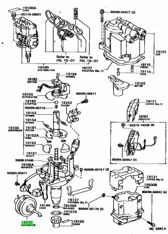 Buy Genuine Toyota 1922071050 (19220-71050) Advancer Assy, Vacuum ...