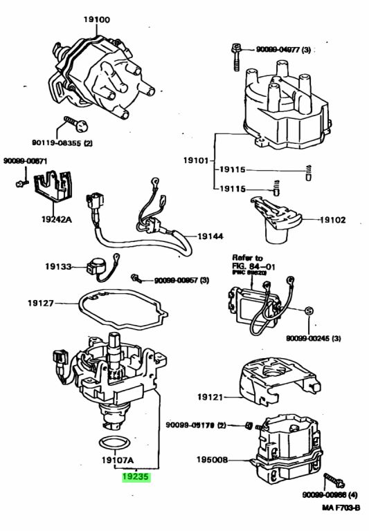 Toyota 19235 74160