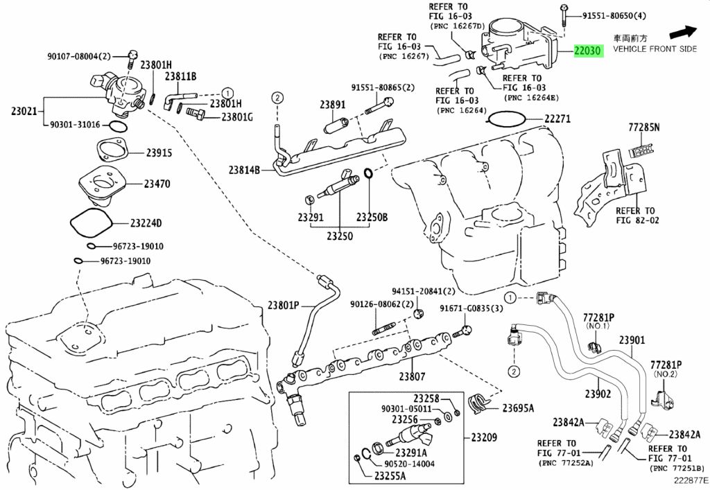 Buy Genuine Toyota 2203036030 (22030-36030) Body Assy, Throttle W/motor ...