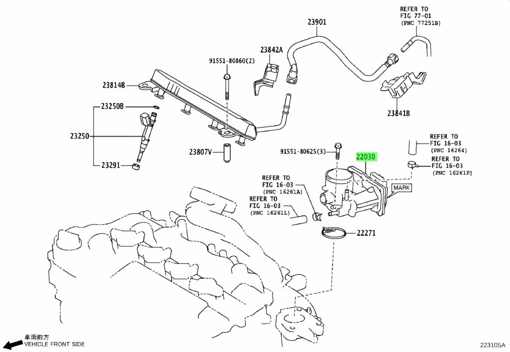 Buy Genuine Toyota 2203047060 (22030-47060) Body Assy, Throttle W/motor ...