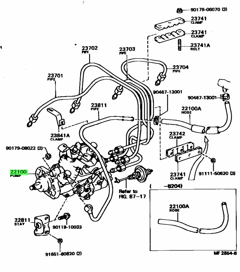 Buy Genuine Toyota 2210064230 (22100-64230) Pump Assy, Injection Or ...