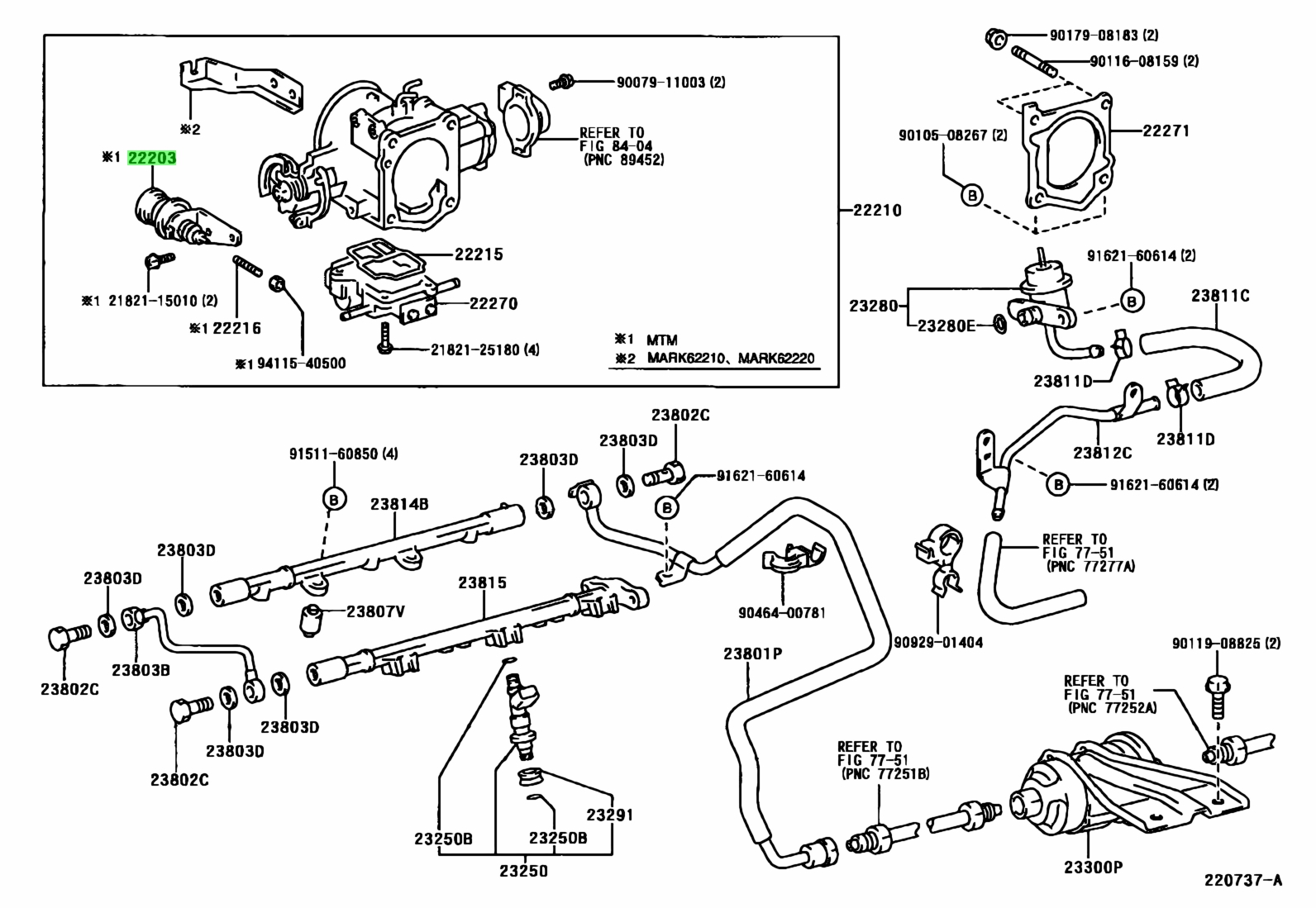 Buy Genuine Toyota 2220262140 (22202-62140) Dash Pot Sub-assy (for 