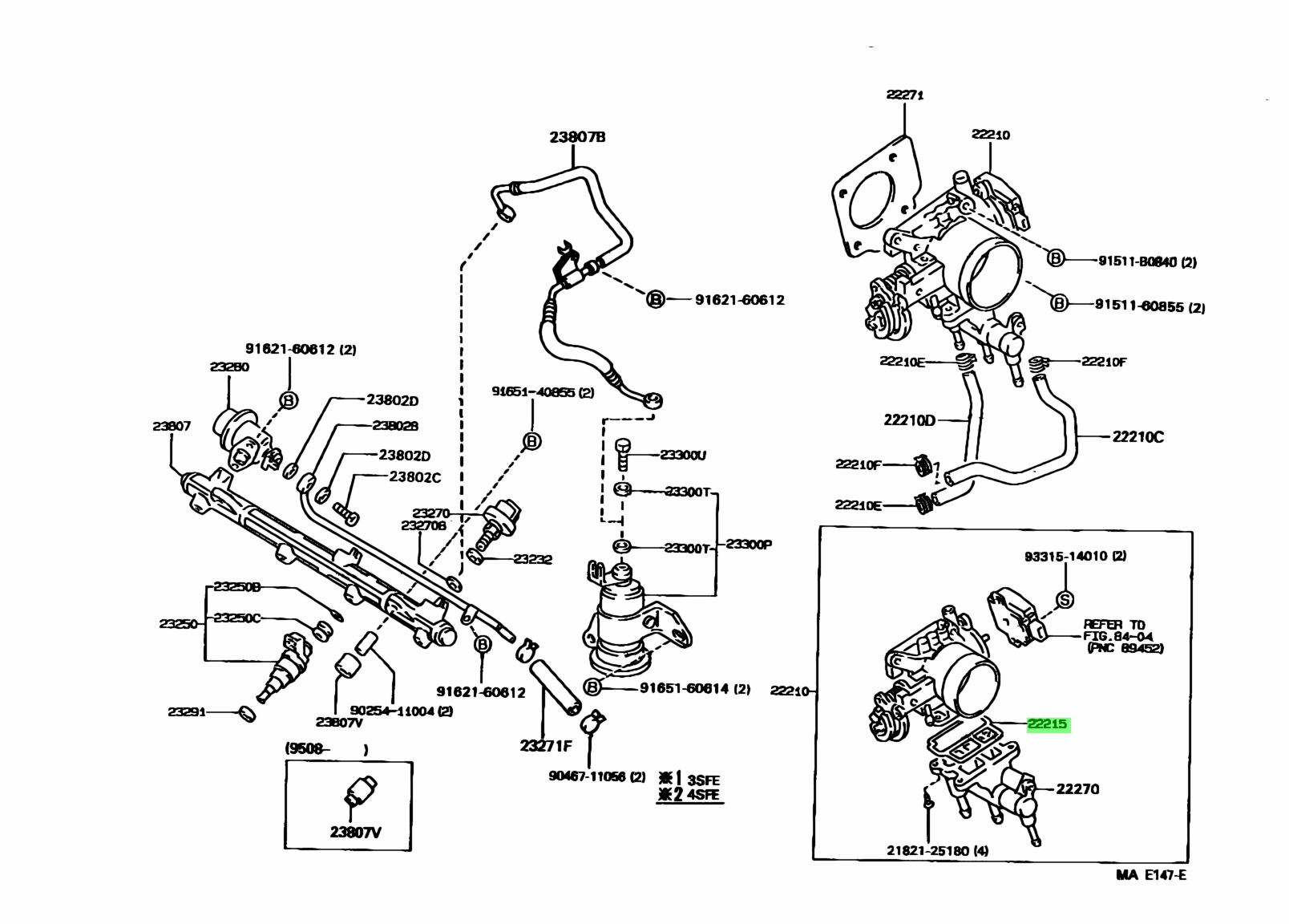 Toyota Gasket - 22215-74400 並行輸入品-