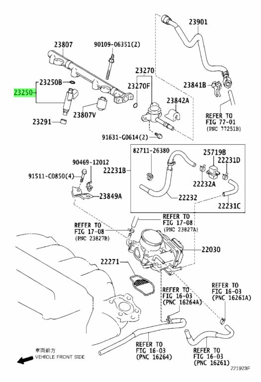 Buy Genuine Toyota 232090H060 (23209-0H060) Injector Assy, Fuel. Prices ...