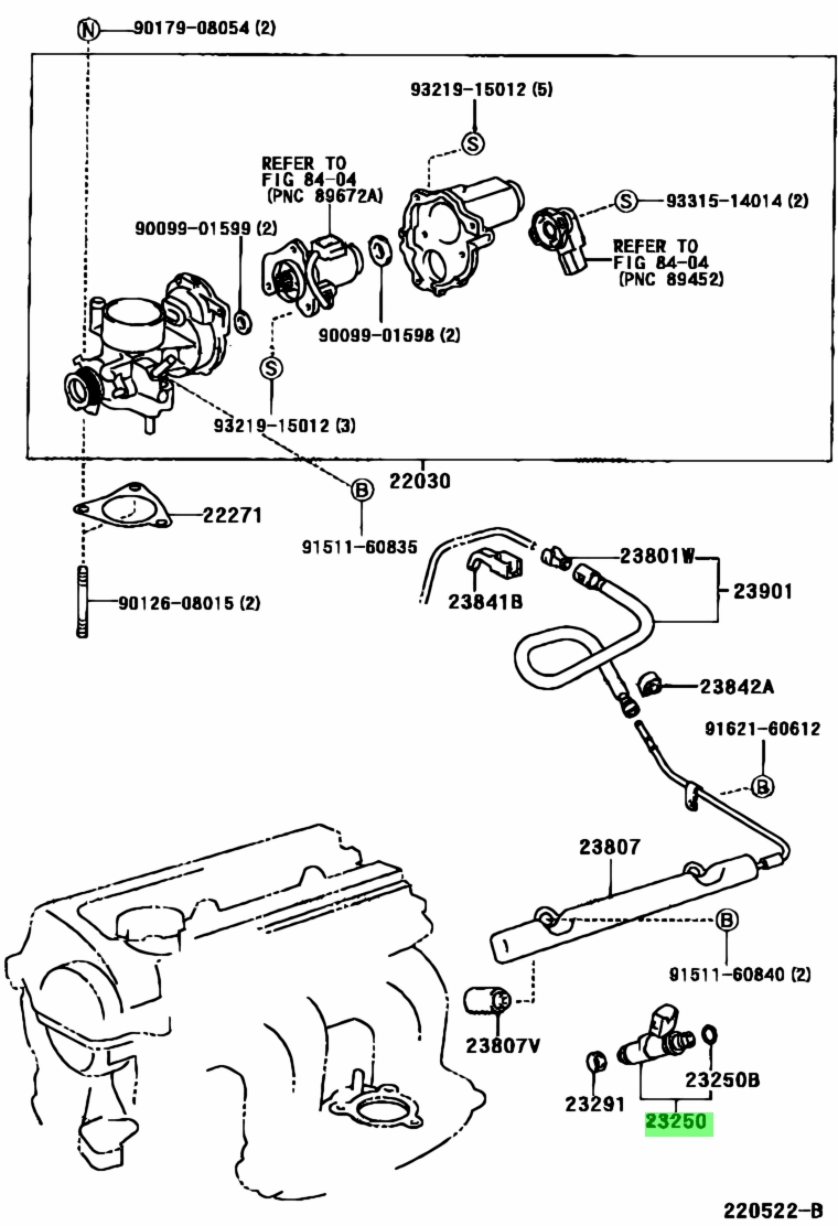 Buy Genuine Toyota 2320921010 (23209-21010) Injector Assy, Fuel for ...