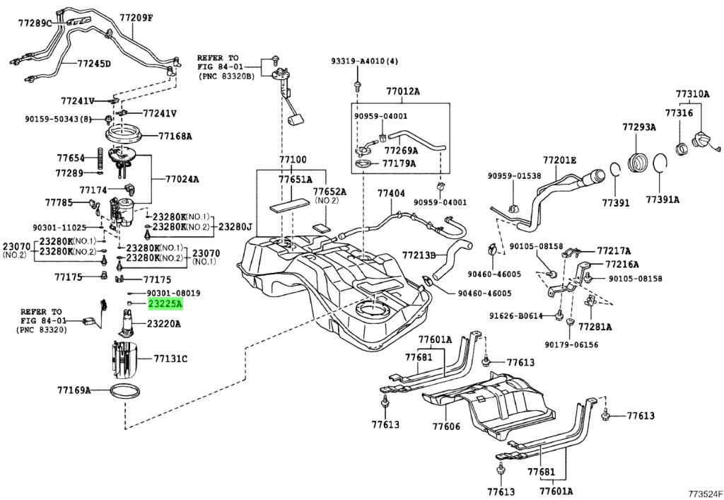 Buy Genuine Toyota 2322523010 (23225-23010) Spacer, Fuel Pump. Prices ...