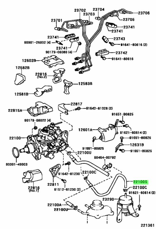 Buy Genuine Toyota 2327317040 (23273-17040) Hose, Fuel (For Injection ...