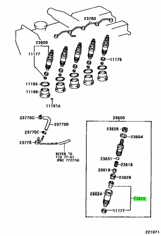 Toyota 23620 69045