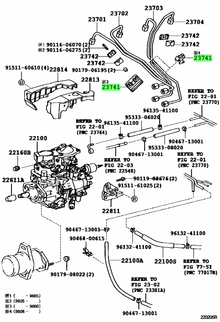 Buy Genuine Toyota 2374164030 (23741-64030) Clamp, Injection Pipe, No.1 