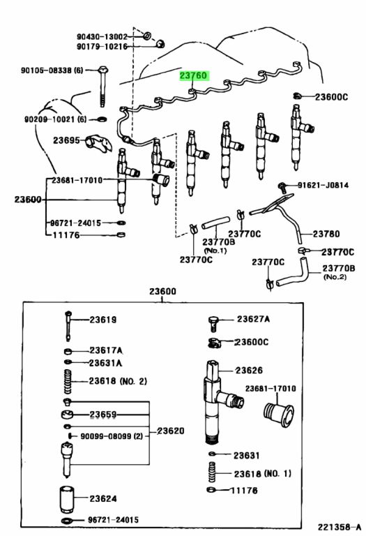 Toyota 23761 64030