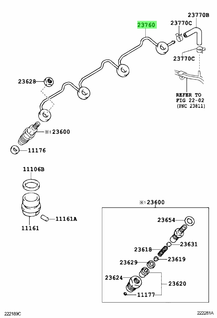 Toyota 23761 64030