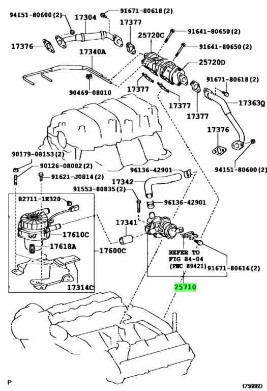 Toyota 25702 38062