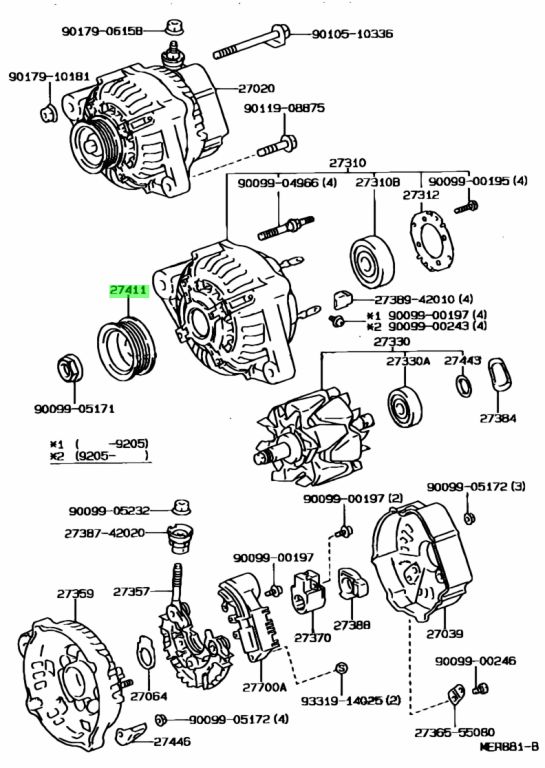 Toyota 27411 28060