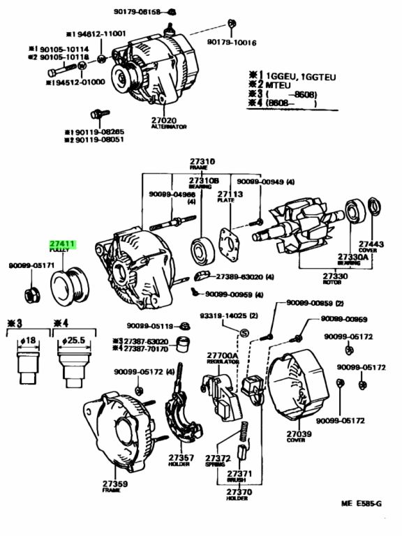 Toyota 27411 28060