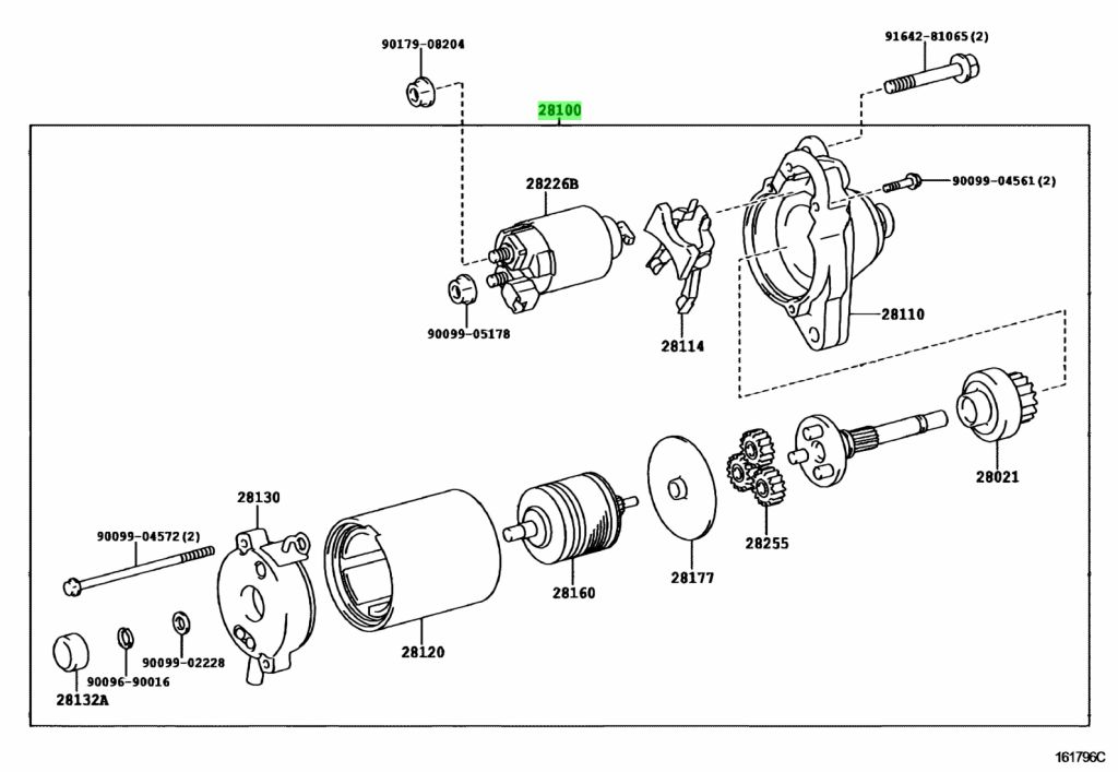 Buy Genuine Toyota 2810031040 (28100-31040) Starter Assy. Prices, fast ...