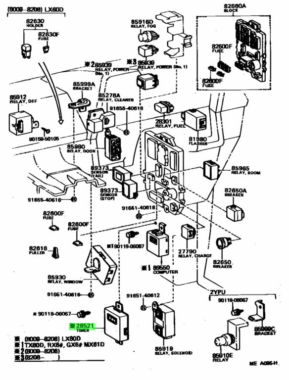 Buy Genuine Toyota 2852154090 (28521-54090) Timer, Preheating. Prices ...