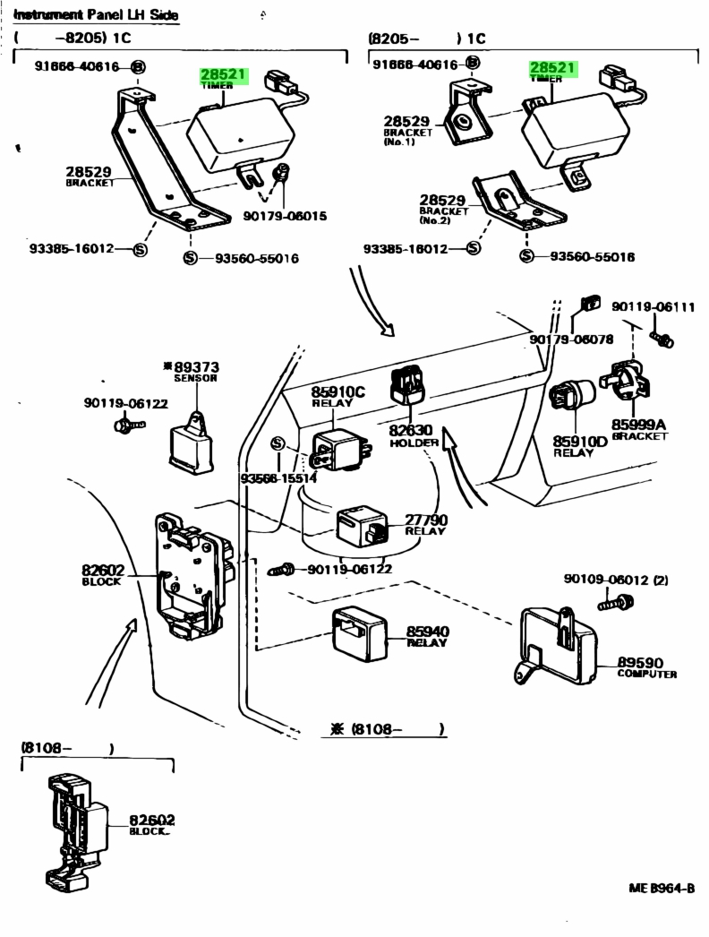 Buy Genuine Toyota 2852164050 (28521-64050) Timer, Preheating. Prices ...