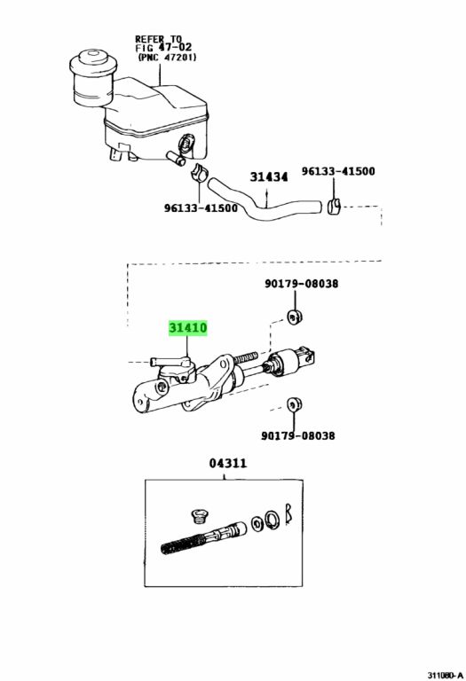Buy Genuine Toyota 3142012010 31420 12010 Cylinder Assy Clutch 