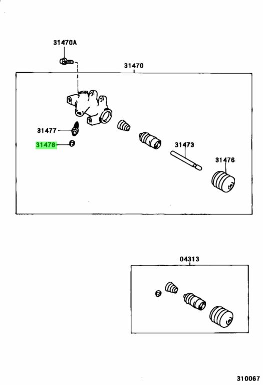 Toyota 31478 30010