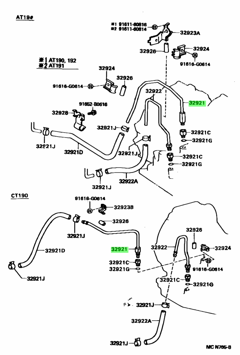 Buy Genuine Toyota 3292120310 (32921-20310) Tube, Oil Cooler Inlet, No ...