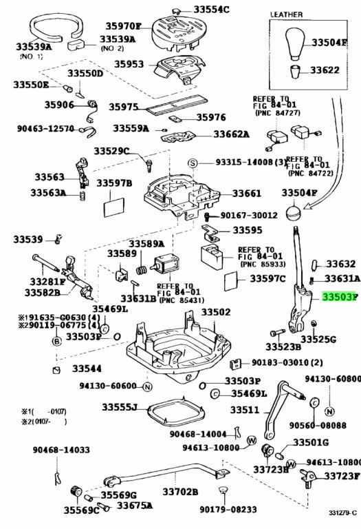 Floor shift toyota