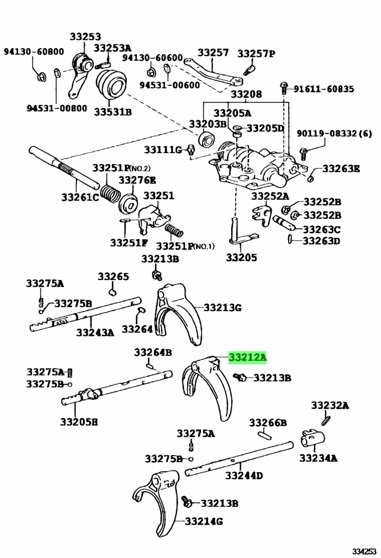 Buy Genuine Toyota Fork St Reverse Shift Fork Gear Shift No