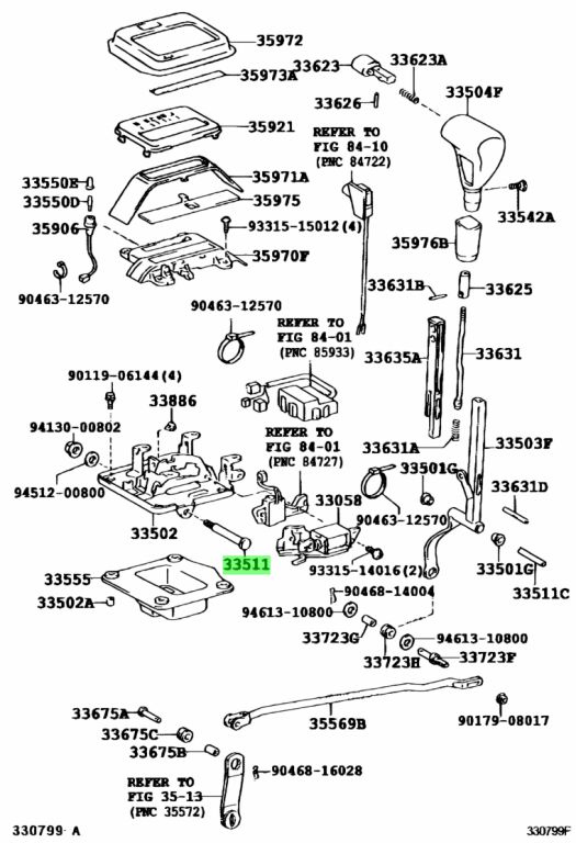 Floor shift toyota